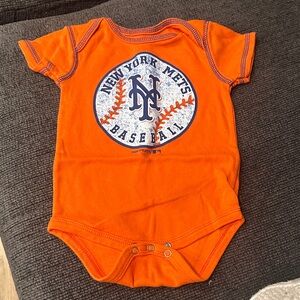 Orange New York Mets Baby Onesie